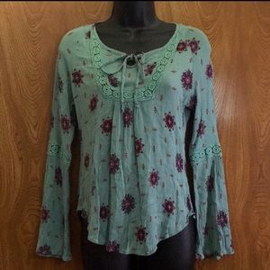 Sunset & Sixth Boho Flowy Top. Sz XS. EUC!!